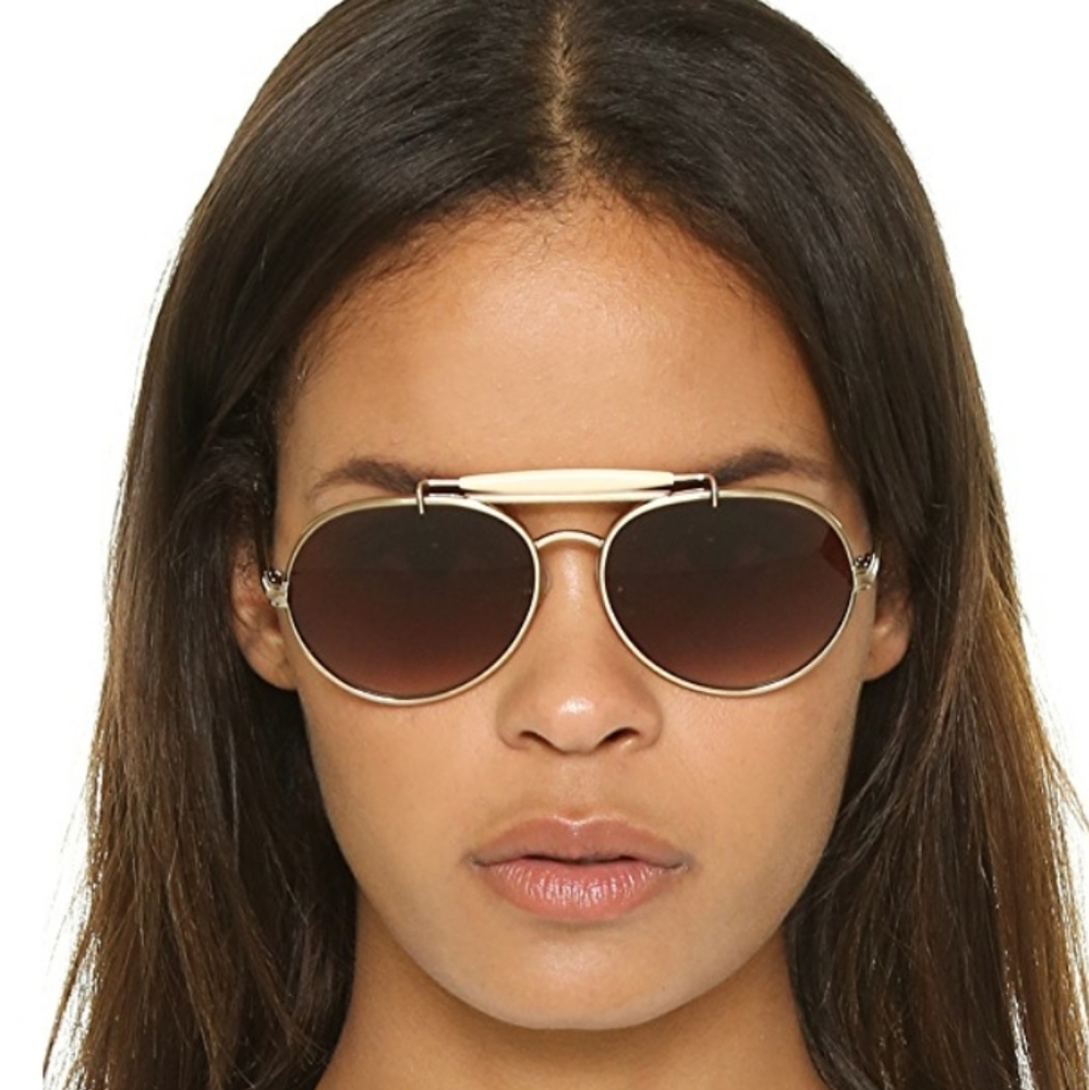 NEW IN BOX WILDFOX GOLDIE GOLD AVIATORS